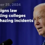 Biden signs law mandating colleges report hazing incidents The Excerpt