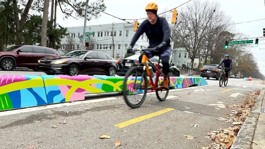 Colorful concrete barriers aim to enhance safety near Piedmont Park