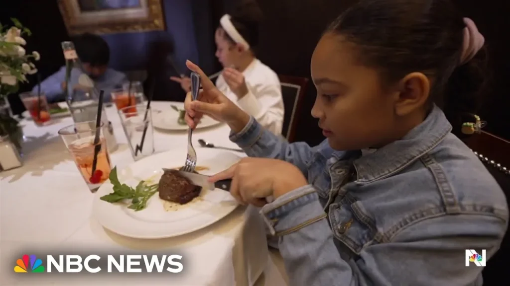 Fifth graders learn fine dining at restaurant after viral classroom lesson