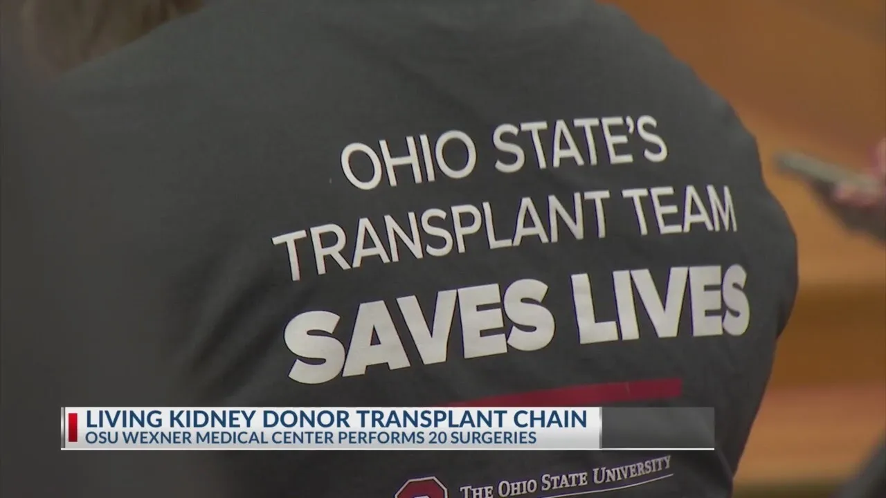 Ohio State Wexner Medical Center performs living kidney donor transplant chain